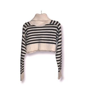 Zara Women’s Cropped Turtle Neck Sweater Size L